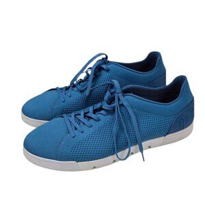 SWIMS Men's Breeze Tennis Knit Sneakers, Performance Shoes, Blue, Size 13